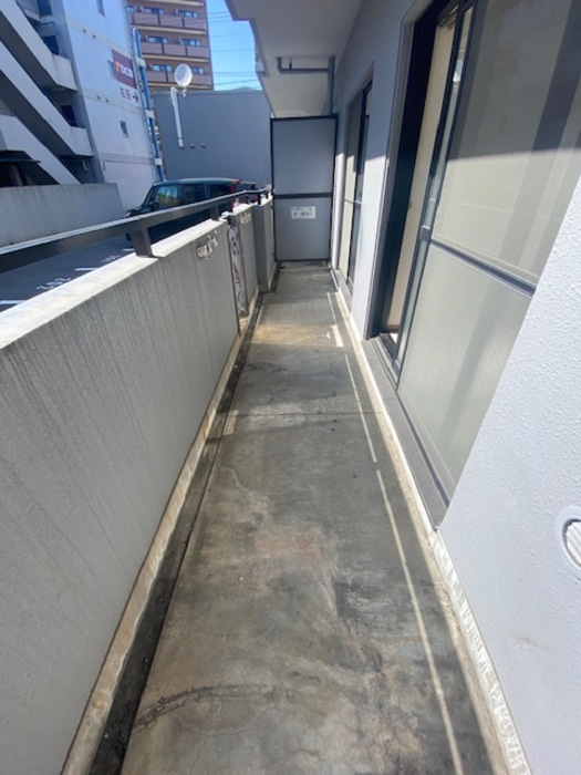 アンジェ祇園のバルコニー