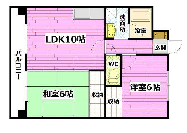 グリーンヒルズ祇園の間取り
