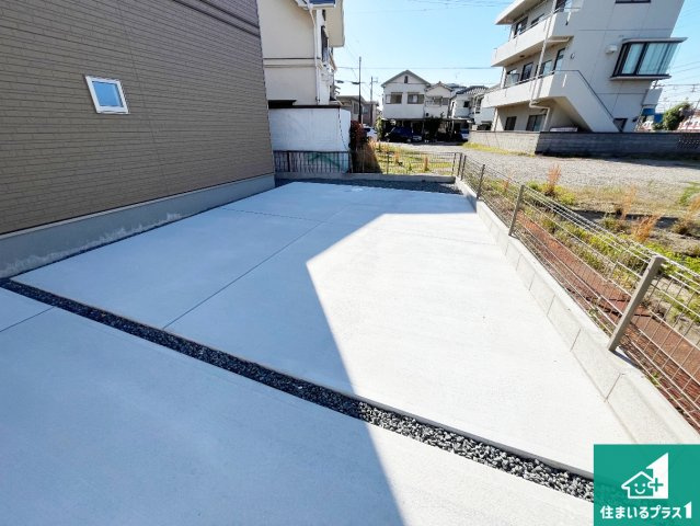 明石市二見町東二見　新築一戸建ての駐車場|駐車スペース！散水栓があるので、こまめに愛車を洗えます！