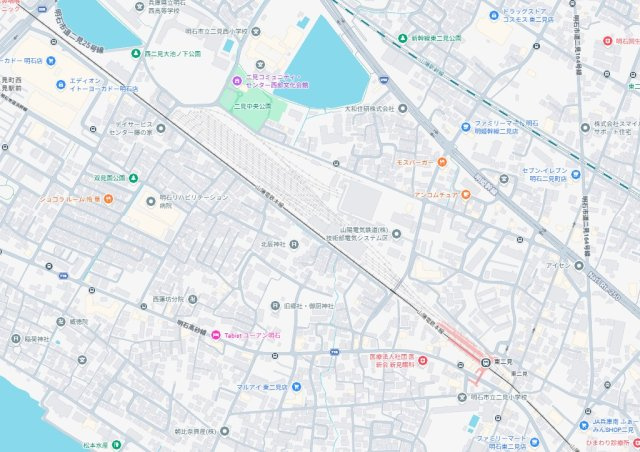 明石市二見町東二見　新築一戸建ての地図