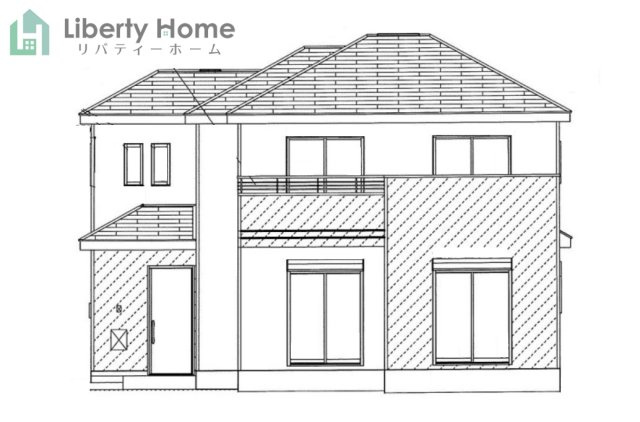 水戸市曙町　B号棟　新築戸建の完成予想図