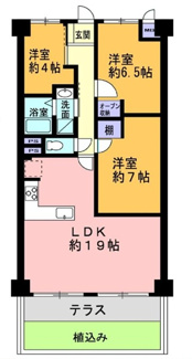 【間取り】 | さんくれーる茨木B棟