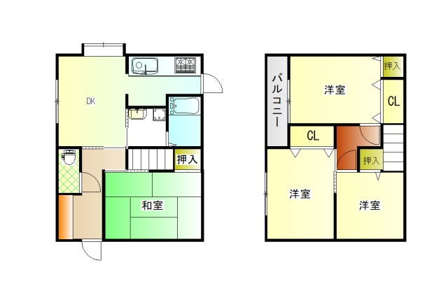 レジデンスくろかわBの間取り
