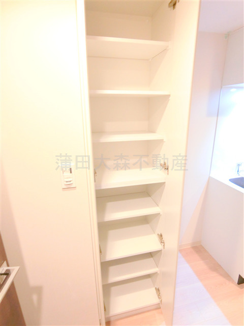 ルネサンスコート蒲田リバーテラスの収納|キッチン横棚収納！