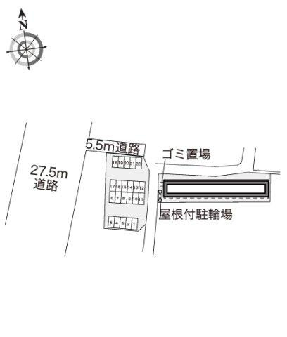 レオパレスクリスマスローズの区画図