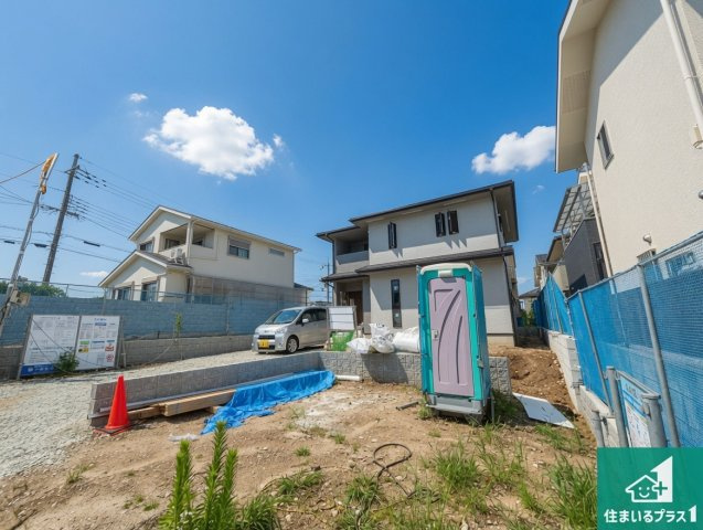 宇治市宇治下居　新築一戸建ての外観|現在の進捗状況です！順調に作業進行中、完成が待ち遠しいです！詳細の間取り等、お気軽にお問い合わせください！