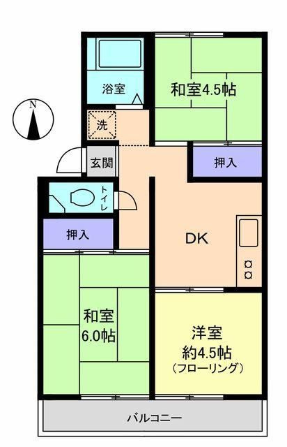 プレジュール美咲の間取り