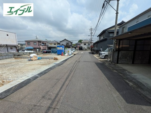 小牧市大字池之内　新築戸建　２号棟の前面道路含む現地写真|前面道路含む現地写真です