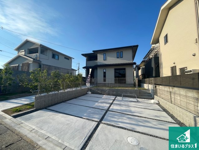 宇治市宇治下居　新築一戸建ての外観|お客様に長く安心して住んでいだだける事にこだわった家づくり！住んでからのアフターサービスにもしっかりと取り組んでいます！