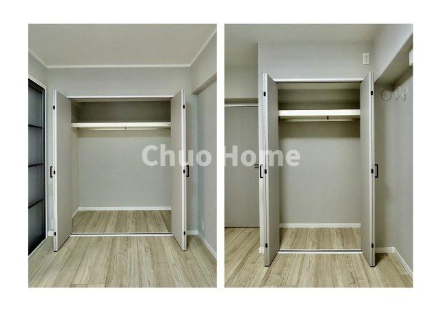 メゾンエクレーレ南千住の収納|居室にはクローゼットを完備し、自由度の高い家具の配置が叶うシンプルな空間です。お子様の成長と必要になる子供部屋を与えるにはぴったりの間取りですね。