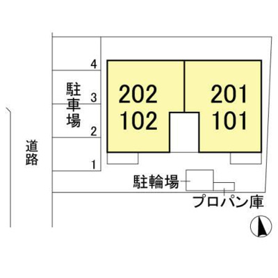 【区画図】 | リーブル Ⅱ