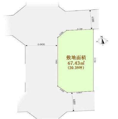 【区画図】 | －弊社限定取扱物件－小金井市桜町1丁目　新築戸建　全1棟