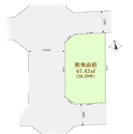 【区画図】 | －弊社限定取扱物件－小金井市桜町1丁目　新築戸建　全1棟