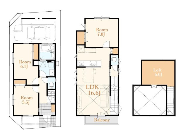 【間取り】 | －弊社限定取扱物件－小金井市桜町1丁目　新築戸建　全1棟