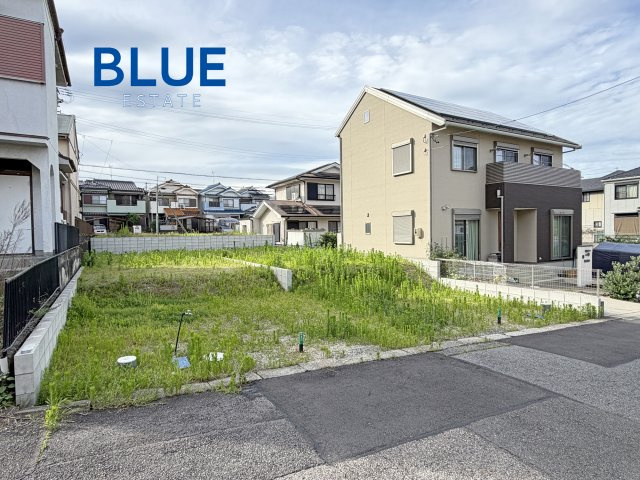 【春日井市月見町Ⅱ 1号棟】東南向き/小学校4分の前面道路含む現地写真|現地（2026.6下旬）撮影　現況：更地