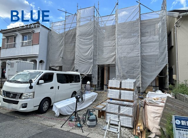 【春日井市月見町Ⅱ 1号棟】東南向き/小学校4分の前面道路含む現地写真|現地（2026.6下旬）撮影　現況：更地