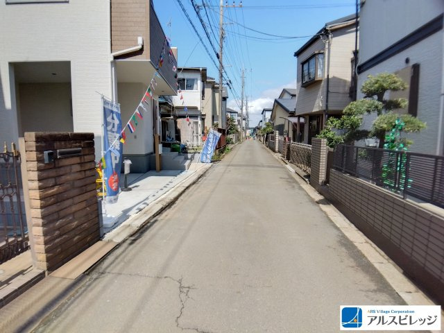 新築／ふじみ野市亀久保第二の前面道路含む現地写真|前面道路幅4ｍ