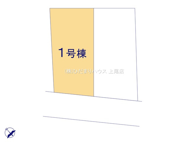 西区二ツ宮②　新築戸建　リーブル01の区画図