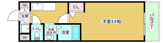 【間取り】 | ボンジュール西九条