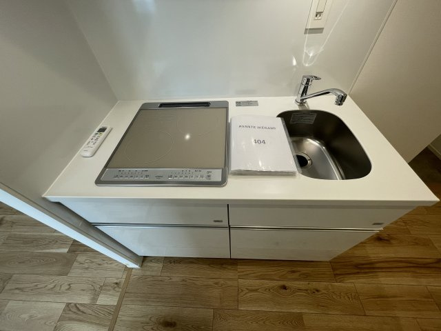 アバンテ池上のキッチン|コンパクトなキッチンで掃除もラクラク