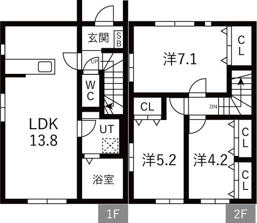 MEZY前九年 Ⅱの間取り