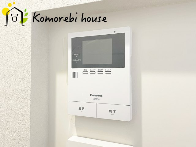 伊奈町寿　新築一戸建て　タマタウン　01の防犯設備|モニター付きインターホンです