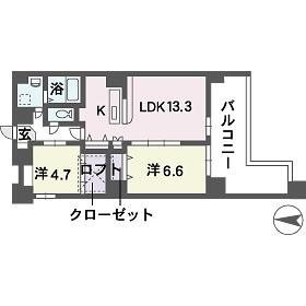 【間取り】 | ヴィルコート城南 | 現況優先。