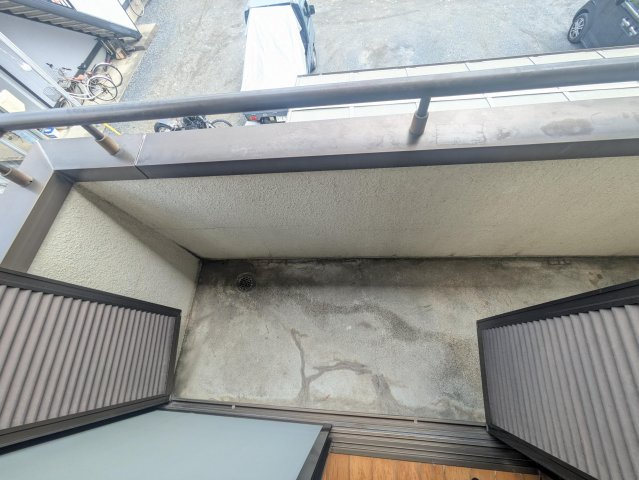 ポナール若松のバルコニー