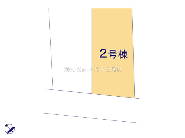 西区二ツ宮②　新築平屋戸建　リーブル02の区画図