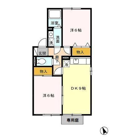 【間取り】 | セジュールオリカンA