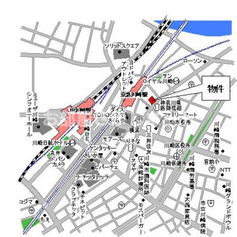 ハイトサーブル川崎【おとり物件なし】#学生・社会人にオススメ！初期費用分割払いOK！の地図