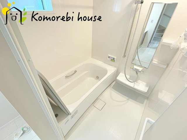 伊奈町寿　新築一戸建て　タマタウン　02の浴室|日々の疲れを癒すお風呂付です