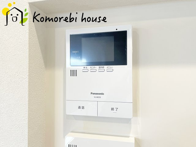 伊奈町寿　新築一戸建て　タマタウン　02の防犯設備|モニター付きインターホンです