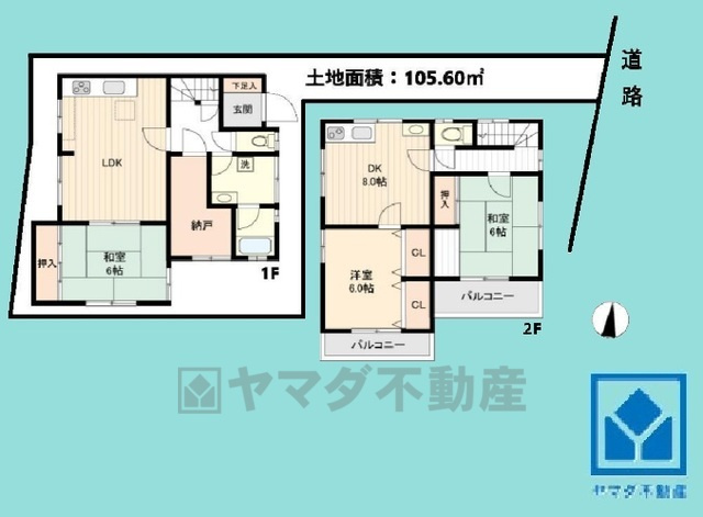 西宮市段上町7丁目の間取り