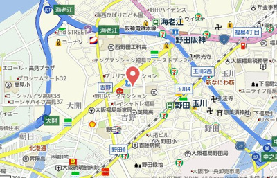 【地図】 | カーサレグラス福島野田