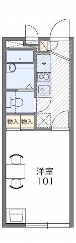 【間取り】 | レオパレス聖蹟ロイヤルハイツ | 画像2