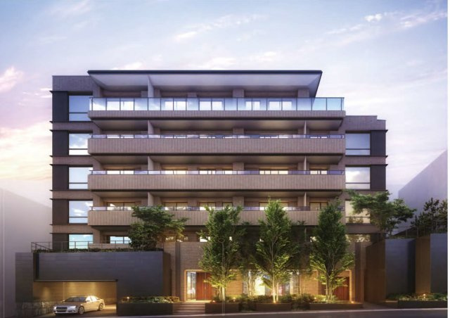 ザ・パークハウス西麻布霞町の外観パース