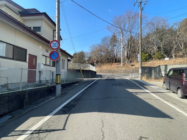 新築戸建・新築建売　白河市栄町　第一小・中央中の前面道路含む現地写真|閑静な住宅街になるので通学にも安心ですね♪