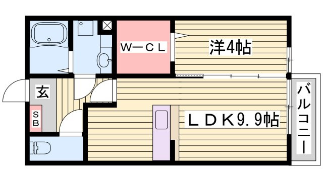 クレスト玉手の間取り
