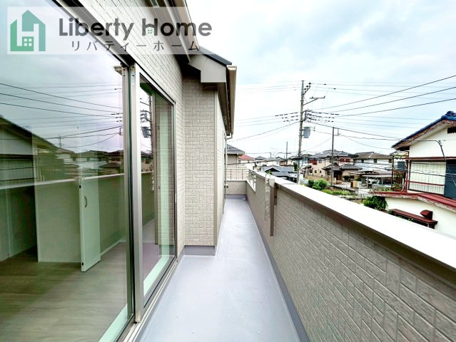 阿見町うずら野2丁目　新築戸建のバルコニー