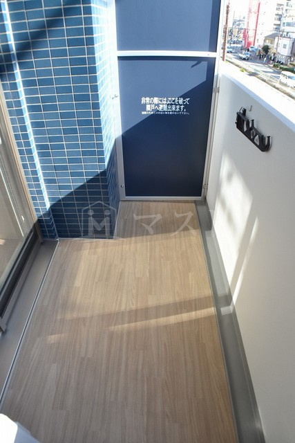 プレサンス玉造ザライブのバルコニー