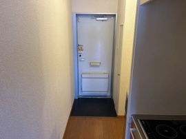 落ち着いた玄関です