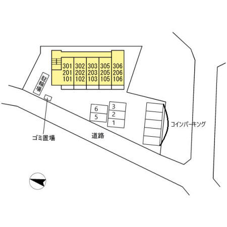 ヴェルドミールカシマⅡの区画図