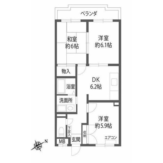 【間取り】 | ラークハイツ座間