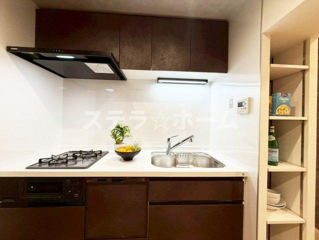 新北野第2コーポ西棟のキッチン|使いやすいキッチンです