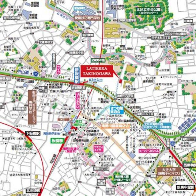 ラティエラ滝野川【おとり物件なし】#学生・社会人にオススメ！初期費用分割払いOK！の地図