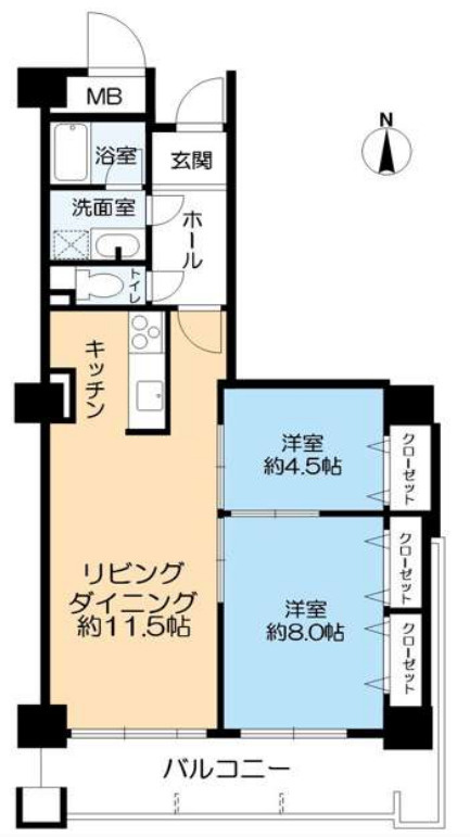 ヴィエント西宮の間取り