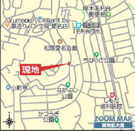 厚木市愛名　新築分譲住宅　全3棟　2号棟の地図