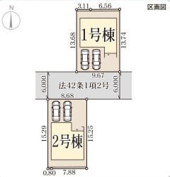 リーブルガーデン桜井市西之宮6期の区画図