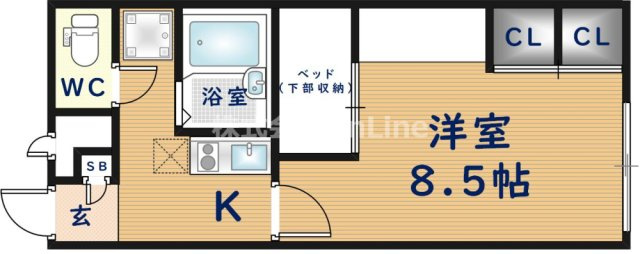 【間取り】 | レオパレス竹渕東